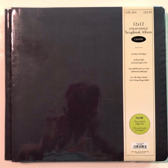 The Paper Studio Office Scrapbook Album 2 X 12 Strap Hinge Color